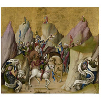 The Meeting of the Three Kings, with David and Isaiah (recto); The Assumption of the Virgin (verso)-Paper Art-18"x16"