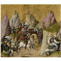 The Meeting of the Three Kings, with David and Isaiah (recto); The Assumption of the Virgin (verso)-Paper Art-24"x21"