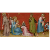 The Adoration of the Magi with Saint Anthony Abbot-Paper Art-50"x26"