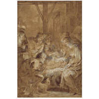 The Adoration of the Shepherds-Paper Art-18&quotx26"