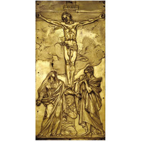 Tabernacle Door with the Crucifixion-Paper Art-26"x50"