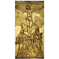 Tabernacle Door with the Crucifixion-Paper Art-38"x74"