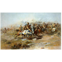 The Custer Fight, 1903-Paper Art-46"x29"