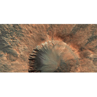 Mars HiRISE  -  Crater near Sirenum Fossae-Paper Art-62&quotx32"