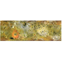 Surface of Io Composite from Gallileo Mission-Paper Art-56&quotx20"