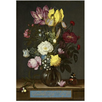 Bouquet of Flowers in a Glass Vase, 1621-Paper Art-34&quotx50"