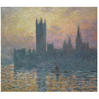 The Houses of Parliament, Sunset, 1903-Paper Art-18&quotx16"