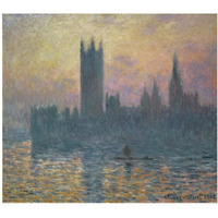 The Houses of Parliament, Sunset, 1903-Paper Art-24&quotx21"