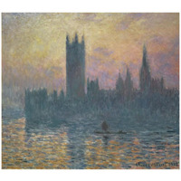 The Houses of Parliament, Sunset, 1903-Paper Art-42"x37"