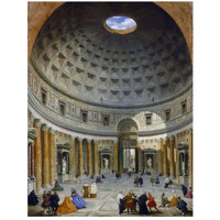 Interior of the Pantheon, Rome, c. 1734-Paper Art-20"x26"