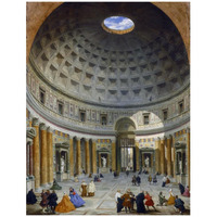 Interior of the Pantheon, Rome, c. 1734-Paper Art-32"x42"