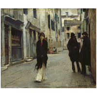 Street in Venice, 1882-Paper Art-42"x35"