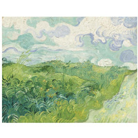 Green Wheat Fields, Auvers, 1890-Paper Art-34"x26"