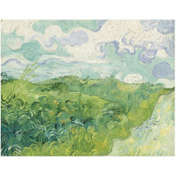 Green Wheat Fields, Auvers, 1890-Paper Art-50"x38"