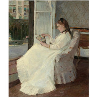 The Artist's Sister at a Window, 1869-Paper Art-39"x46"