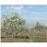 Orchard in Bloom, Louveciennes, 1872-Paper Art-37"x30"