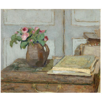 The Artist's Paint Box and Moss Roses, 1898-Paper Art-46"x39"