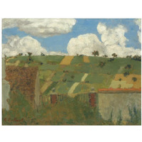 Landscape of the Ile-de-France, 1894-Paper Art-18&quotx14"