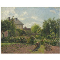 The Artist's Garden at Eragny, 1898-Paper Art-22"x18"