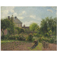 The Artist's Garden at Eragny, 1898-Paper Art-37&quotx30"