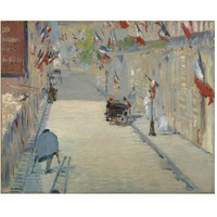 The Rue Mosnier with Flags-Paper Art-30&quotx24"