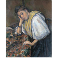 Young Italian Woman at a Table-Paper Art-24&quotx30"