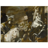 Clorinda Rescuing Sofronia and Olindo-Paper Art-18&quotx14"