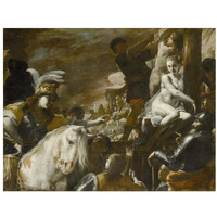 Clorinda Rescuing Sofronia and Olindo-Paper Art-34"x26"