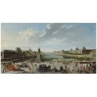 A View of Paris from the Pont Neuf-Paper Art-42"x23"