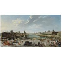 A View of Paris from the Pont Neuf-Paper Art-46"x25"