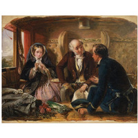 First Class - The Meeting, 1855-Paper Art-37&quotx30"