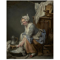 The Laundress (La Blanchisseuse)-Paper Art-22"x26"