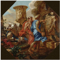 Arcadian Shepherds-Paper Art-38"x38"