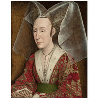 Portrait of Isabella of Portugal-Paper Art-30"x37"