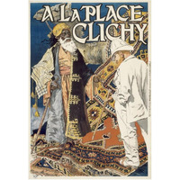 A la Place Clichy-Paper Art-42&quotx62"