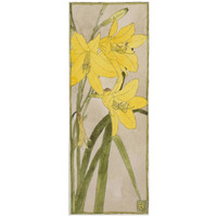 Yellow Daylily-Paper Art-17"x42"