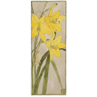 Yellow Daylily-Paper Art-19"x46"