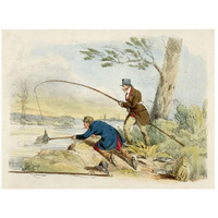 Fishing, 1817-Paper Art-26"x20"