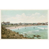 Bathing At York Beach, York Beach, Me., 1898-Paper Art-38"x25"