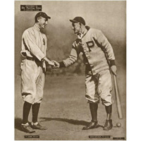 Ty Cobb And Honus Wagner, 1880-Paper Art-24"x30"