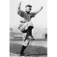 Cheering Baseball Player, 1909-Paper Art-26"x38"