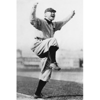 Cheering Baseball Player, 1909-Paper Art-42"x62"