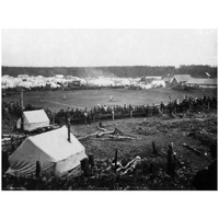 Baseball game - Anchorage - July 4th 1915-Paper Art-26"x20"