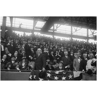 President Harding at Baseball Game, Washington-Paper Art-50"x34"