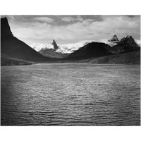 St. Mary's Lake, Glacier National Park, Montana - National Parks and Monuments, 1941-Paper Art-24"x19"