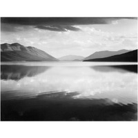 Evening, McDonald Lake, Glacier National Park, Montana - National Parks and Monuments, 1941-Paper Art-24"x19"