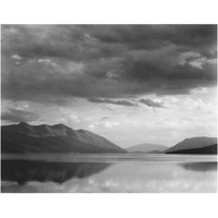 Evening, McDonald Lake, Glacier National Park, Montana - National Parks and Monuments, 1941-Paper Art-24"x19"