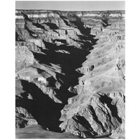 Grand Canyon from South Rim - National Parks and Monuments, 1940-Paper Art-15"x18"