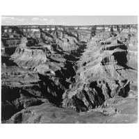 Grand Canyon from South Rim - National Parks and Monuments, 1940-Paper Art-18"x15"