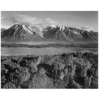 View across river valley, Grand Teton National Park, Wyoming, 1941-Paper Art-18"x15"